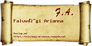 Faluvégi Arianna névjegykártya